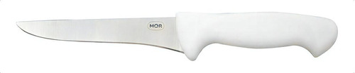 Cuchillo óseo de acero inoxidable 26 con mango blanco - Mor