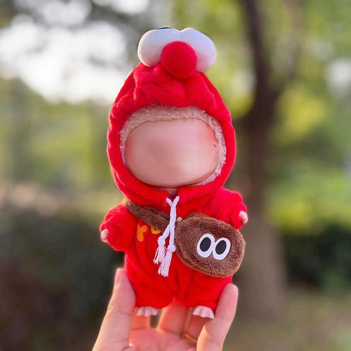 Ropa De Muñeca De Peluche De 15 Cm Y 17 Cm, Ropa De Rojo