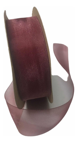 Cinta De Organza ( Gasa ) Bordo De 23mm X9,14 Mts