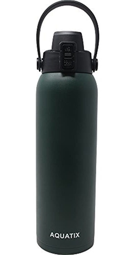 Nuevo Aquatix (fern Green, 32 Onzas) Botella De Agua Deporti