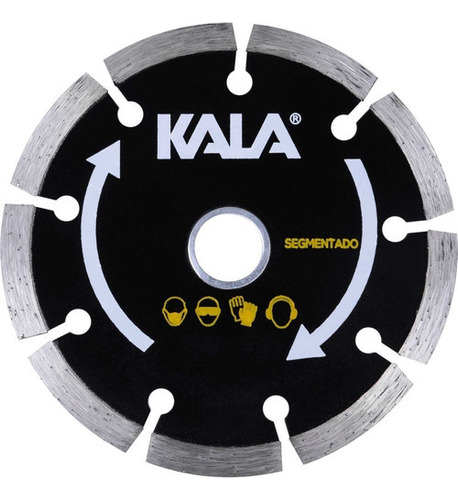 Disco Diamantado Segmentado 110mm X 20mm Kala - 139408 Cor Preto