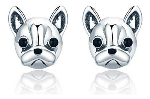 Iminijewelry Francés Bulldog Cute Dog Sterling Silver Stud P