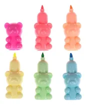Comprar Set 5 Marcadores Destacadores Osito Kawaii Cute