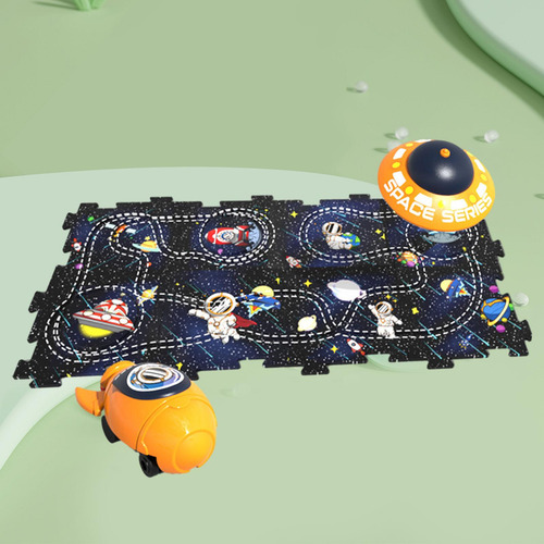 Puzzle Tracks Set Regalos Del Día De Tema Espacial 8 Piezas