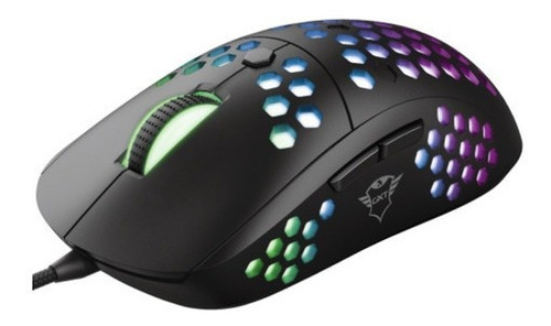 Mouse De Juego Trust Graphin Gxt 960 Led Rgb 10.000 Dpi Color Negro