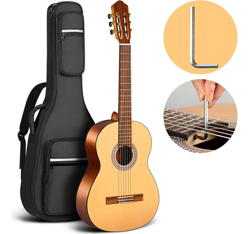 Kit Para Principiantes De Guitarra Clásica De 39 Pulga...