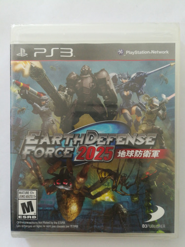 Earth Defense Force 2025 Ps3 100% Nuevo, Original Y Sellado