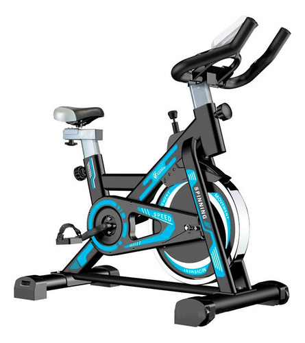 Bicicleta fija Centurfit Estandar MKZ-BICI8815-8KG color negro y celeste