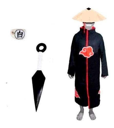 Cosplay Animes Manto Akatsuki Konan Anel Akatsuki Kuna A13