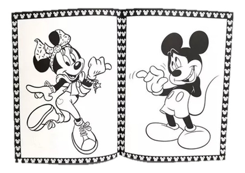 12 Libros Colorea Minie Mimi Mickey Mouse Disney Pintar Mini