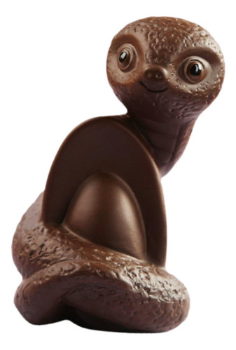 Estatua De Serpiente Té De Té Bandejas De Marrón Oscuro