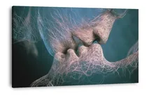 Comprar Cuadro Decorativo Moderno Minimalista Beso Abstracto Canvas 