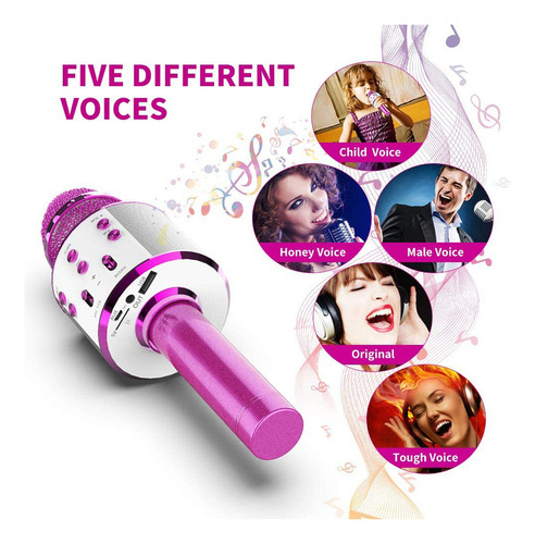 Micrófono Inalámbrico Bluetooth Karaoke Micrófono De Bocina
