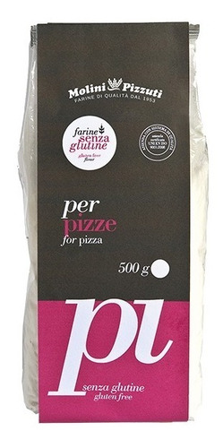 Preparado Harina Italiana Sin Gluten Molini Pizzuti 500 Grs