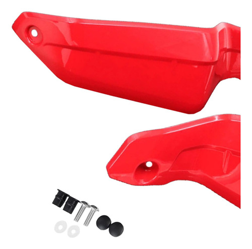 2 Protectores De Mano Para Motocicleta Aptos Para Honda Rojo