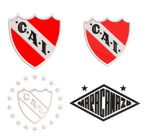 Matrices De Bordado: Escudos Independiente Avellaneda X 4