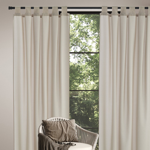 Juego De Cortinas Decorativas Modernas Sala O Dormitorio Madrid Visón Suave