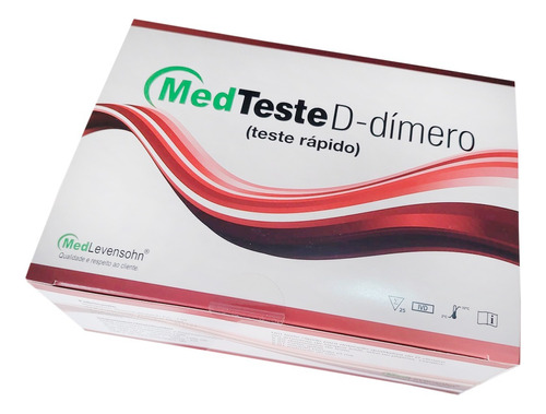  Teste Rápido D-dímero Qualitativo Caixa C/25 Testes Medtest