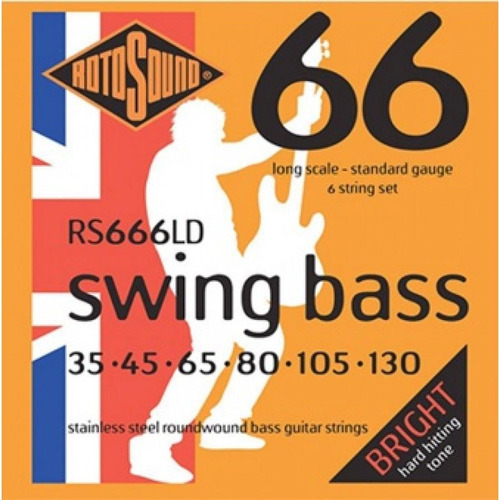 Cuerdas Bajo Eléctrico Swing Bass 6 35-130 Rs666ld
