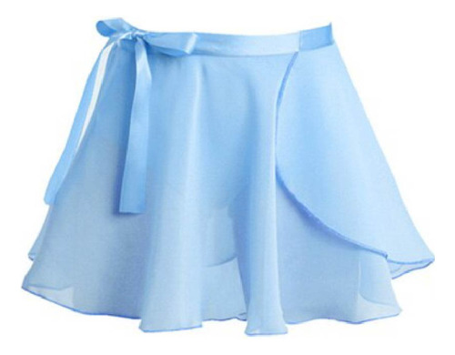 Conjunto Traje De Ballet Falda Envolvente Cielo - Lalala