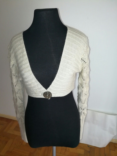 Torerita Lana Mujer Gris Talle 2 Impecable