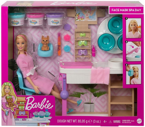 Imagen 7 de 7 de Barbie Playset De Spa Mascarilla Mattel Gjr84