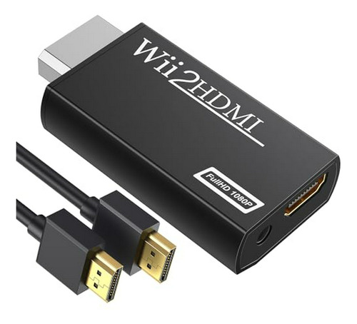 Conversor Wii A Hdmi 1080p, Adaptador De Video Y Audio 3.5mm