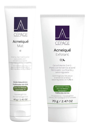 Combo Cepage Acneique Exfoliante + Crema Matificante