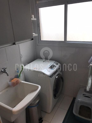 Imagem 6 de 15 de Vende Apartamento Com Varanda Gourmet Campo Belo. - Cf70013