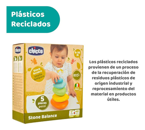Chicco Piedras De Balance Eco+ Color Multicolor