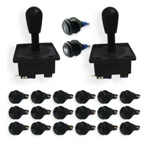 Comprar Kit 18 Botões Nylon Pt + Player 1 + Player 2 + 2 Comandos