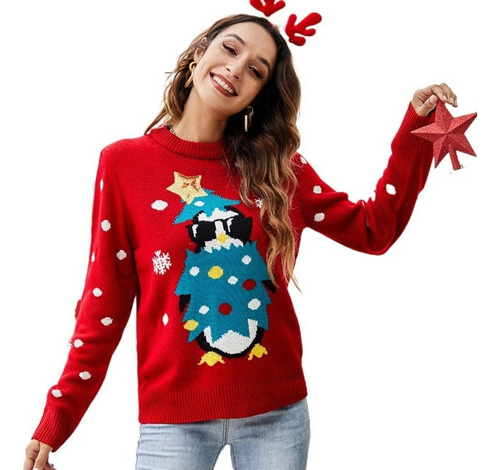 Suéter Navideño De Navidad Jersey Feo Navidad Unisex 2023