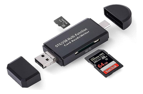 Lector De Tarjetas Con Usb-c Y Funcion Otg