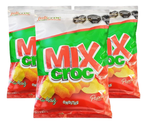 Mix De Snacks Salados Julicroc Bolsa 180g Sin Tacc Pack X3