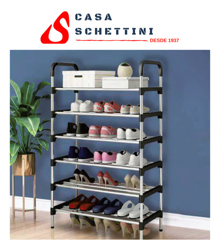 Rack Organizador Desarmable Zapatos Calzado 6 Estantes
