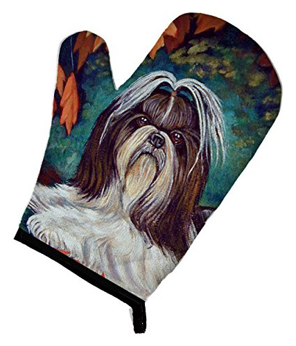 Tesoros De Caroline 7182ovmt Hojas De Otoño Shih Tzu Guante 