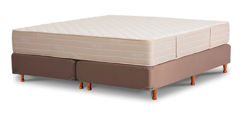 Sommier La Cardeuse D'Oro Queen de 190cmx160cm marrón con base dividida