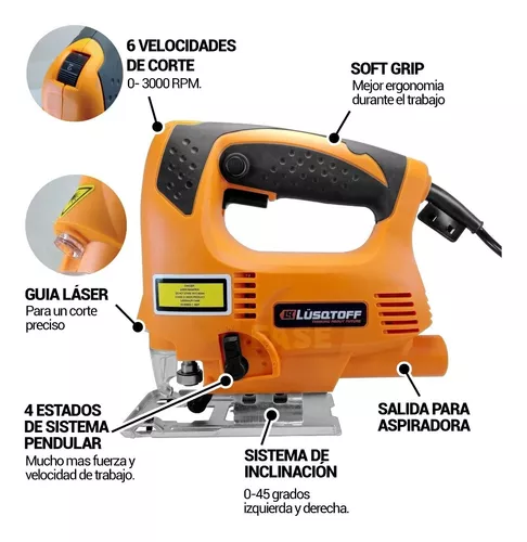 Sierra Caladora Lusqtoff Scl450-7 450w 65mm 4 Posiciones