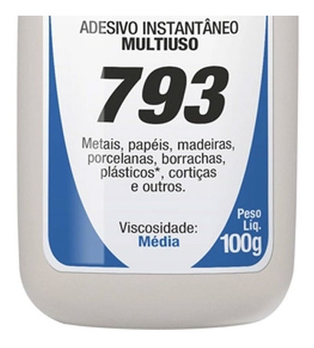 Imagem 3 de 7 de Cola Instantânea Tek Bond 793 100g