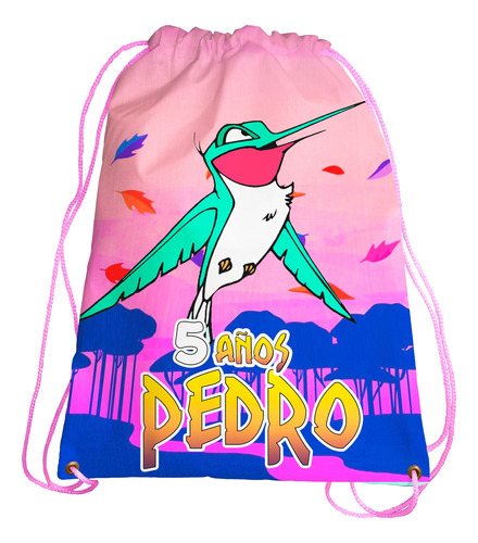 Recuerdo Morralito Fiesta Bolo Pocahontas Personalizado 20u