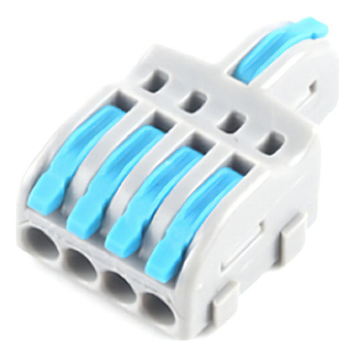 Conector de empalme, 20 unidades, derivación de 1x4, palanca de alambre de 1 a 4 mm