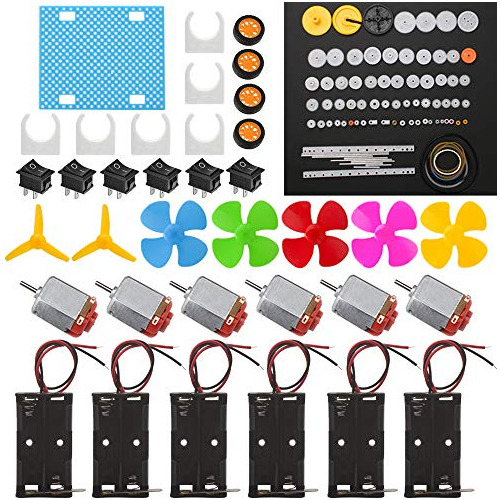 Kit Motor Dc 6 Piezas Con Accesorios Para Proyectos Diy