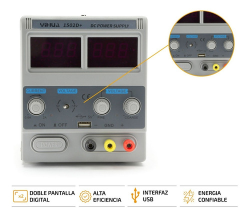 Imagen 3 de 8 de Fuente Alimentación Digital Regulable Alta Precisión Yihua