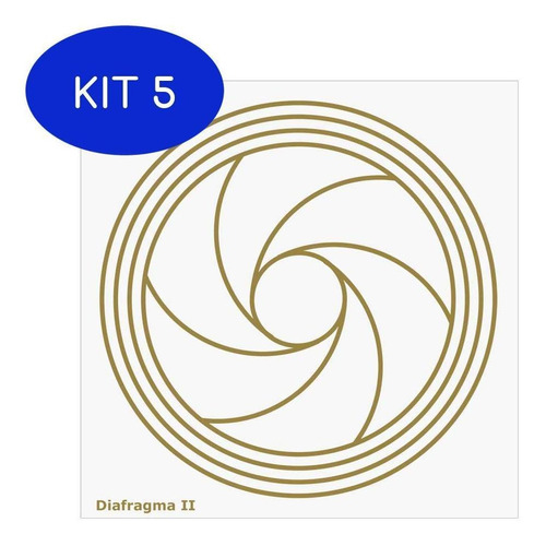 Kit 5 Placa Radiônica Diafragma Ii