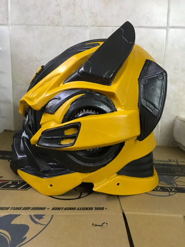 Casco Bumblebee Transformers Amarillo G