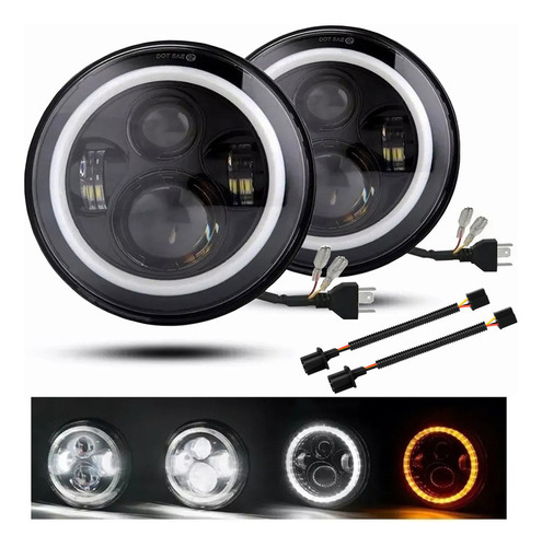 Faros Led De 7 Pulgadas Para Toyota Fj Cruiser 2007-2014