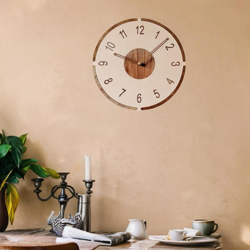 Reloj Colgante De Pared Fácil De Leer, 12 Números