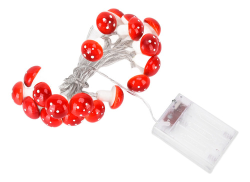 Cadena De Luces Led De 7.2 Pies Y 20 Pulgadas, Color Rojo, P