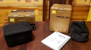 Flash Nikon Sb-700 Speedlight+funda + Lente 50 Mm F/ 1.8 G.