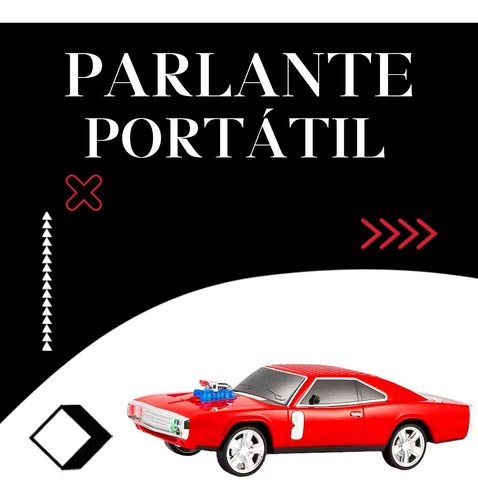 Parlante Bluetooth Retro Portatil Auto Clasico Fm Mp3 Tf Usb Rojo